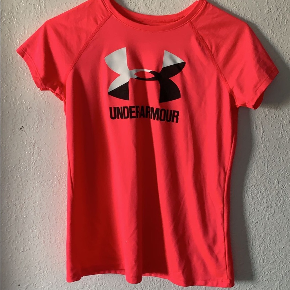 Underarmour neon workout shirt